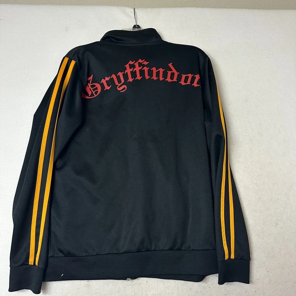 Harry Potter Gryffindor Track Jacket Black Full Zip House Crest Mens Medium M
